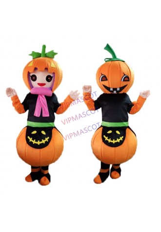 Halloween Pumpkin Mascot Costume Suits Mascot Costume Vegetable Pumpkins Cosplay Party Game Dress Adult Size