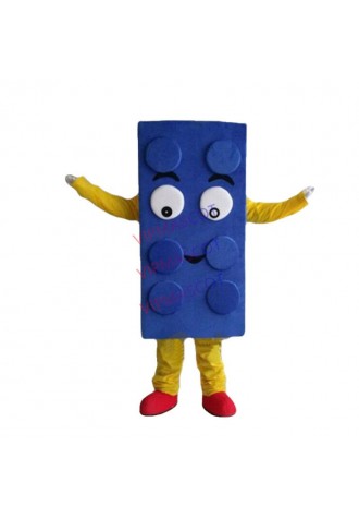 Make EVA Material Red Yellow Blue Blocks Mascot Costumes Crayon Cartoon Apparel Birthday Party Masquerade Halloween Dress