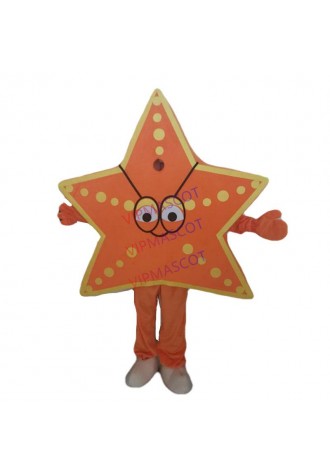 Newest Star Fish Mascot Costume Sea World Creatures Cartoon Character Mascotte Outfit Suit Halloween Fancy Dress Free Ship