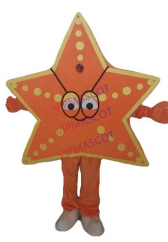 Newest Star Fish Mascot Costume Sea World Creatures Cartoon Character Mascotte Outfit Suit Halloween Fancy Dress Free Ship