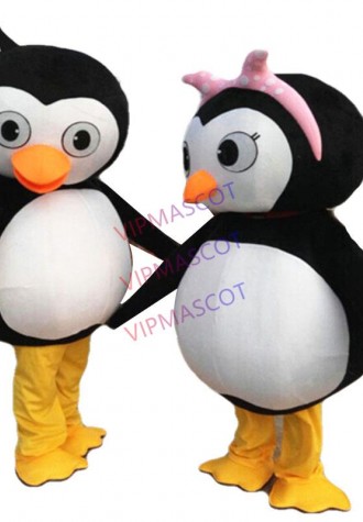 Penguin Mascot Costume Cosplay Fancy Dress Adult Size Halloween Costumes Apparel