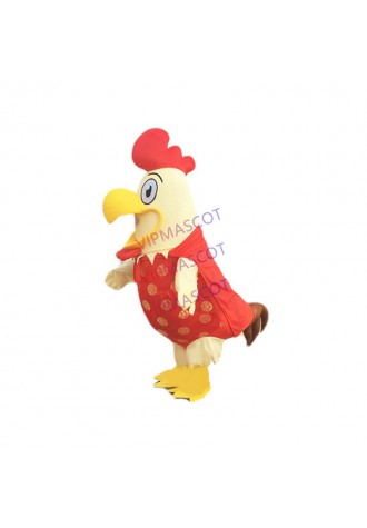Rooster Mascot Costume Cock Costume Halloween Christmas Funny Animal Chicken Mascot Clothing Adult Size Halloween Party Dress