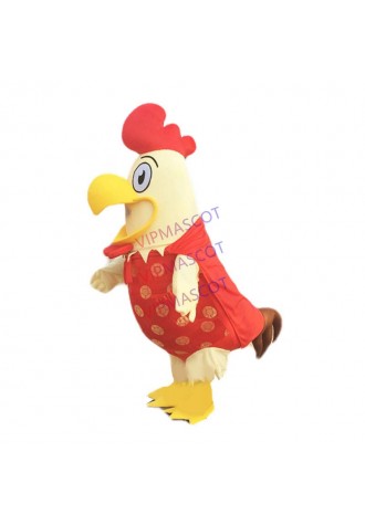 Rooster Mascot Costume Cock Costume Halloween Christmas Funny Animal Chicken Mascot Clothing Adult Size Halloween Party Dress