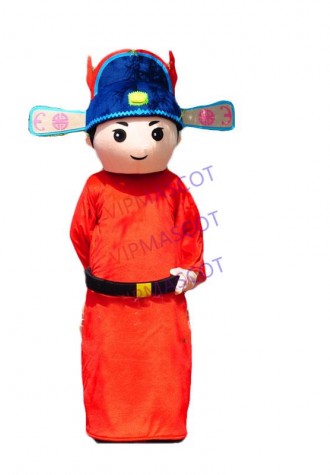 Scholar Mascot Chinese Traditional Cartoon Mascot Costume Cartoon Mascot Aadult Size Halloween Carnival Costume