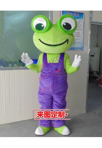 Make EVA Material Frogs Mascot Costumes Frog Cartoon Apparel Birthday Party Masquerade Mascot Costume for Christmas Adult Suit