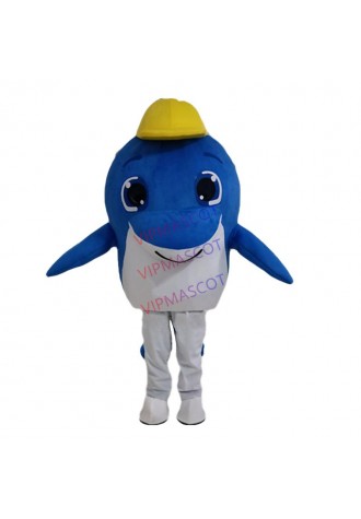 Sea Animal Outfit Lovely Dolphin Mascot Costume Party Suit Adult Size Halloween Carnival Fancy Dress Stage Performance Costumes