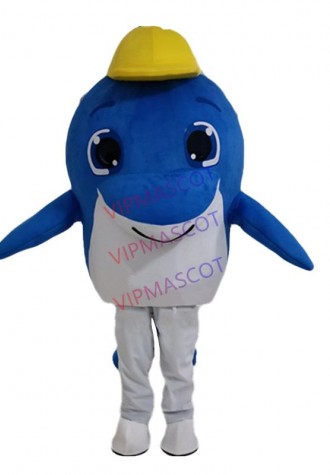 Sea Animal Outfit Lovely Dolphin Mascot Costume Party Suit Adult Size Halloween Carnival Fancy Dress Stage Performance Costumes
