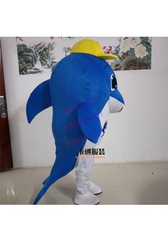 Sea Animal Outfit Lovely Dolphin Mascot Costume Party Suit Adult Size Halloween Carnival Fancy Dress Stage Performance Costumes