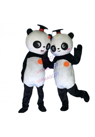 Wholesale New Version Chinese Giant Panda Mascot Costume Christmas Cosplay Mascot Costume Halloween Birthday Party Dress