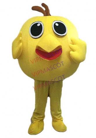 Small Bird Yellow Chicken Mascot Costume Cartoon Apparel Masquerade Birthday Party Cosplay Apparel
