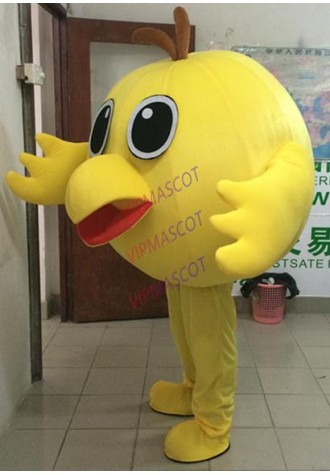 Small Bird Yellow Chicken Mascot Costume Cartoon Apparel Masquerade Birthday Party Cosplay Apparel