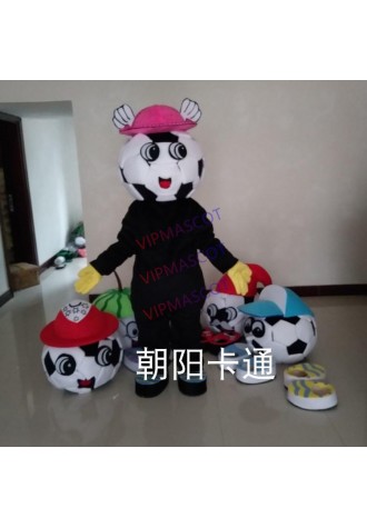 Football Mascot Costume for Adult Soccer Mascot Party Halloween Fancy Dress Carnival Purim Foot Ball Cosplay Suits