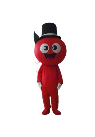 Red Apple Mascot Costume Fruit Mascot Costumes  Fruit Cartoon Apparel Adult Size Free Shipping for Halloween Birthday Party