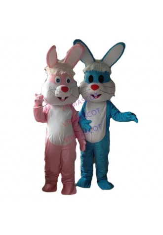Buck-toothed rabbit Mascot Coutume Custom Fancy Dress Cartoon Halloween Mascot Costume Performance Costume Easter props