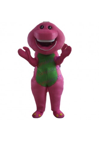cosplay Barney Dinosaur Mascot Costumes Halloween movie Adult Size Fancy Dress costume