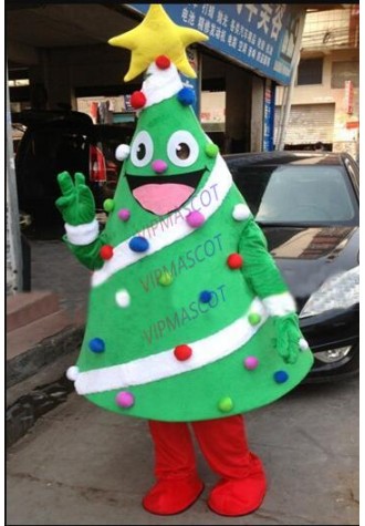Christmas tree Mascot Costume Cartoon Character Fancy Dress Suit Cartoon Mascot Chase costume