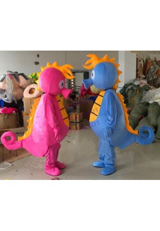 Seahorse mascot costume Halloween ocean fish Fancy Dress Suit Cosplay Cartoon Chase costume