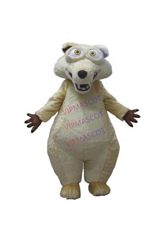 Ice Age Scrat cartoon mascot costume fancy dress outfit adult suit Halloween Christmas Hanukkah Easter Cosplay performance Party