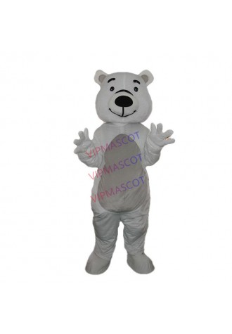 Cartoon white bear costume Halloween ball mascot
