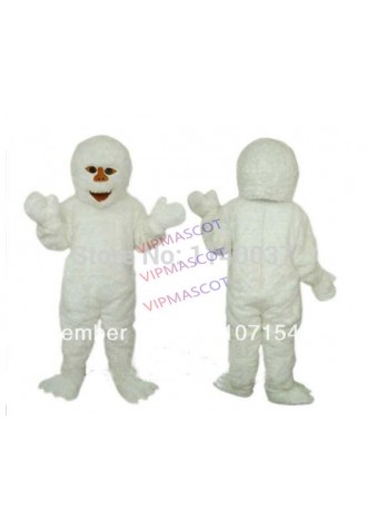 mascot  White Monster Yeti Snowman Christmas Mascot Costume Fancy Dress Adult Cartoon Mascotte Outfit