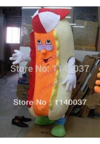 mascot Professional Hot Dog Christmas Xmas Mascot Costume Adult Size Fancy Dress Cartoon Outfit