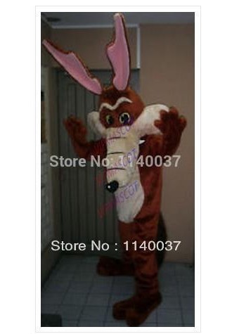 mascot COYOTE MASCOT Adult Size Cartoon Character Mascotte Outfit Suit EMS FREE SHIPPING