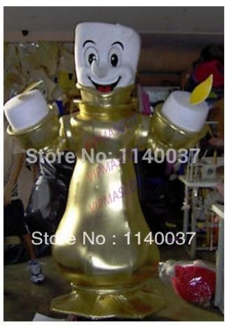 mascot Candlestick Mascot Costume Adult Size Cartoon Character Mascotte Outfit Suit