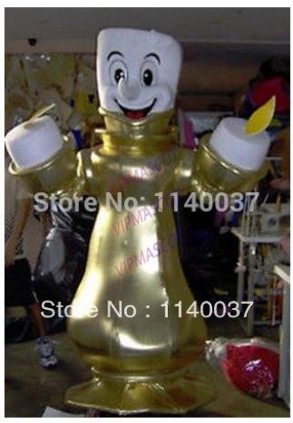 mascot Candlestick Mascot Costume Adult Size Cartoon Character Mascotte Outfit Suit