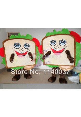 mascot Sandwich Costume Sandwich Mascot Costumes Cartoon Character Food Mascotte Outfit Advertising Stage Props