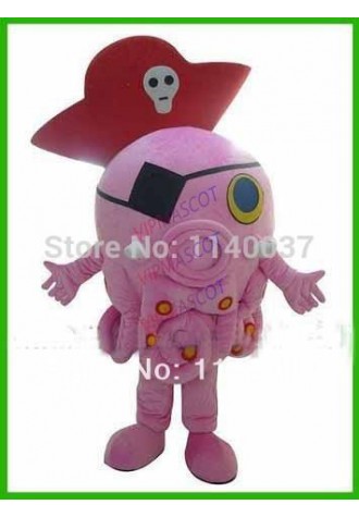 mascot Cuttlefish Pirate Octopus Pirate Mascot Costume Adult Size Marine Animal Costumes Cosply Carnival Costume