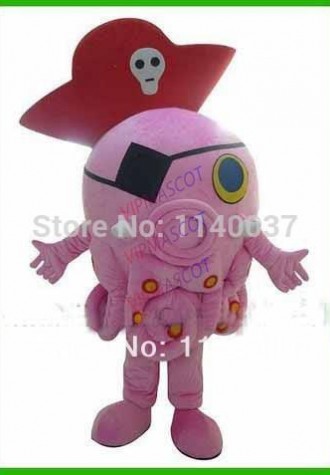 mascot Cuttlefish Pirate Octopus Pirate Mascot Costume Adult Size Marine Animal Costumes Cosply Carnival Costume