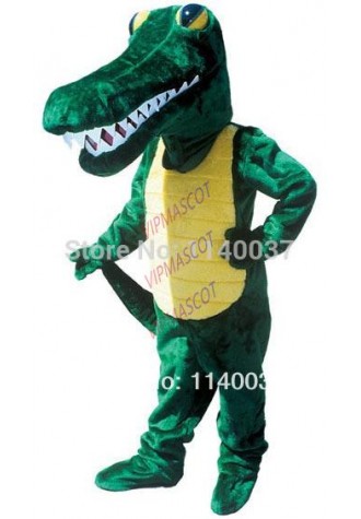 mascot Professional Custom Gator Mascot Costume Fancy Dress Adult Size Animal Crocodile Alligator Carnival Cosply Costume