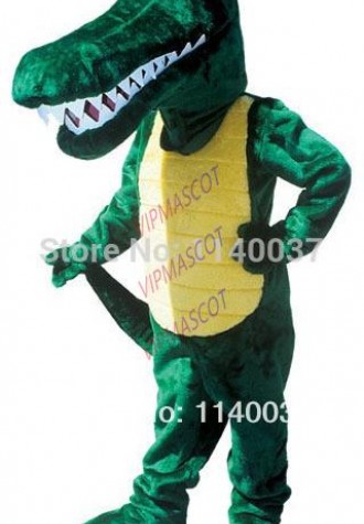 mascot Professional Custom Gator Mascot Costume Fancy Dress Adult Size Animal Crocodile Alligator Carnival Cosply Costume