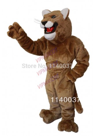 mascot carnival costume fancy Costume Deluxe Material Cougar Mascot Costume Outfit Suit Fancy Dress Party