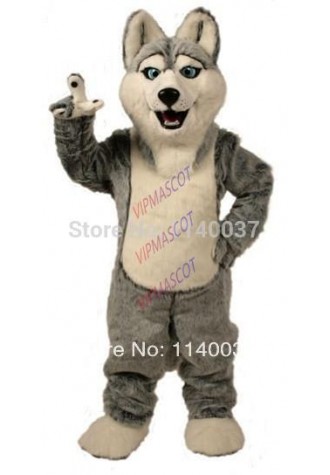 mascot Husky Dog Mascot Costume Adult Size Cartoon Character carnival costume fancy Costume party