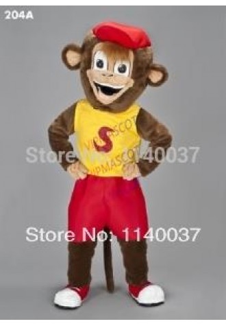 MASCOT Smiley Monkey Mascot Costume Cartoon Character carnival costume fancy Costume party