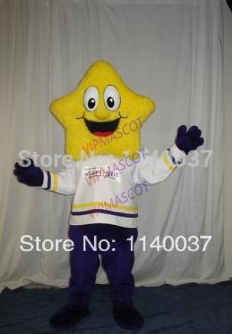 mascot comic yellow star  mascot costume custom fancy dress cosplay Cartoon mascotte costume carnival costume fancy Costume