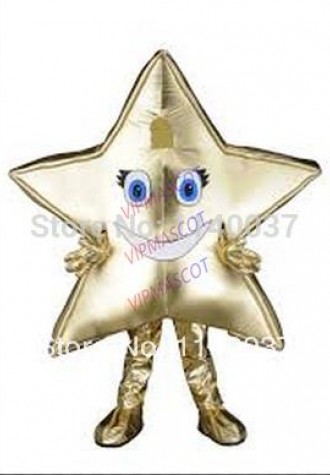 mascot golden star  mascot costume custom cosplay Cartoon mascotte costume carnival costume fancy Costume