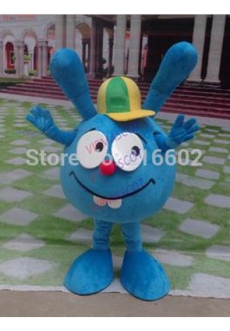 cosplay costumes Smesharik krosh Mascot Costume blue rabbit Mascot Costume Free shipping