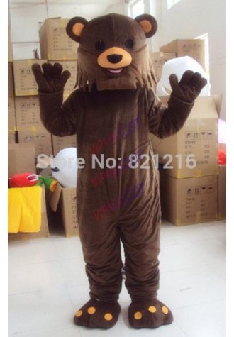 Brown bear Cartoon Character Costume cosplay mascot Custom Products custom-made Free shipping