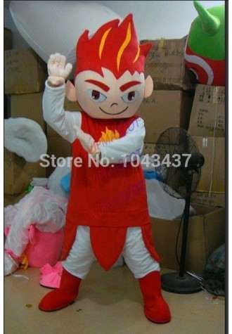 Christmas halloween Lovely Boy Mascot Costume Fancy Cartoon Character Party Dress Free Shipping