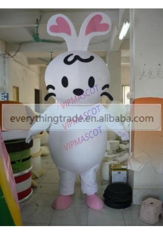 New arrival Foam Adult cartoon character cute little white rabbit Mascot Costume Halloween party costumes