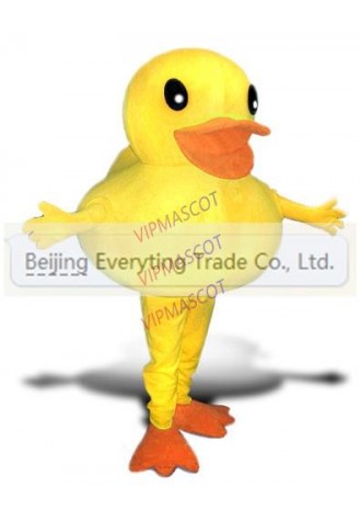 Hot sale Foam Adult cartoon character cute yellow little duck Mascot Costume Halloween party costumes