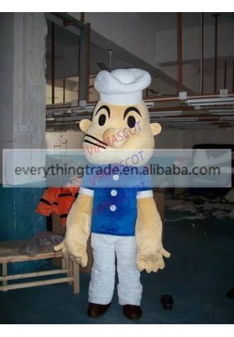 Hot selling Adult cute big cooker mascot fancy dress suit costumes cartoon party costumes