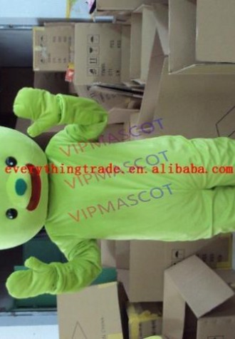 New Foam Adult cartoon character lovely green dog Mascot Costume fancy dress party costumes adult size