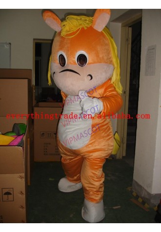 New Foam Adult cartoon character lovely orange dragon Mascot Costume fancy dress party costumes