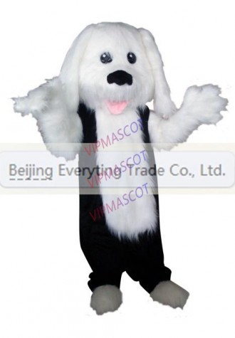 New arrival Foam Adult cuter black and white dog mascot fancy dress costumes Halloween party costumes