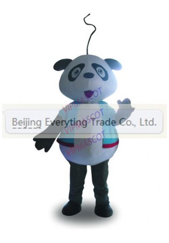 New arrival Cute Adult Cartoon Character cute white panda Mascot Costume Hallooween party costume