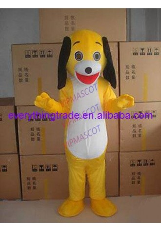 Hot sale Cute Adult cute little yellow dog mascot fancy dress costumes Chirstmas party costumes