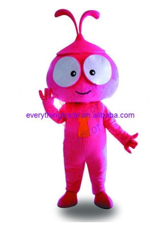 Hot selling Cute Cartoon Adult cute pink little monster Mascot Fancy Dress Halloween party Costume adult size